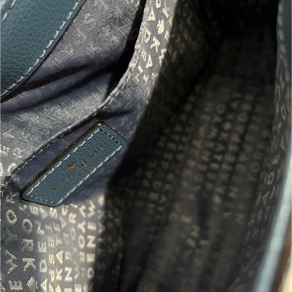 Kate Spade New York Blue Kailey Patterson Drive Leather Crossbody Purse NWOT - Picture 7 of 13